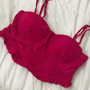 Hot Pink Women's Bustier
